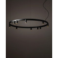 Люстра Nowodvorski 12288 Fourty Round GU10 R35+LED 11+6x10W+9W 3000K 710Lm IP20 чорна2